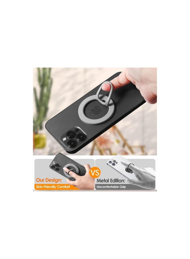 ACLIX Premium Magnetic Phone Grip Ring (MagSafe Ready) – Slim Silicone Finger Loop for iPhone - Image 3