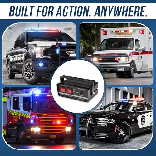 Whelen Alpha 12S Siren - Compact 100 Watt Emergency Self-Contained Siren System for Police, Fire, and EMS Vehicles - Whelen ALPHA12S Electronic Siren with Multiple Tones - Image 4