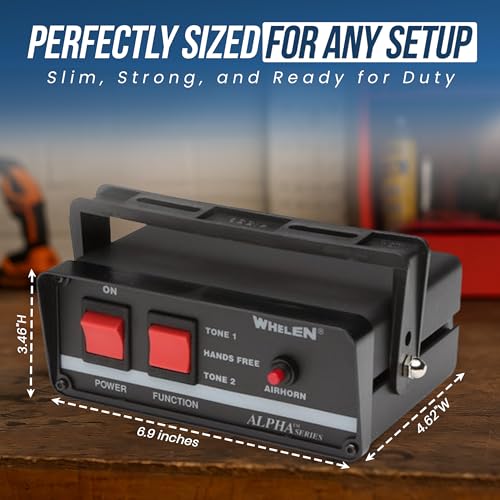 Whelen Alpha 12S Siren - Compact 100 Watt Emergency Self-Contained Siren System for Police, Fire, and EMS Vehicles - Whelen ALPHA12S Electronic Siren with Multiple Tones - Image 5