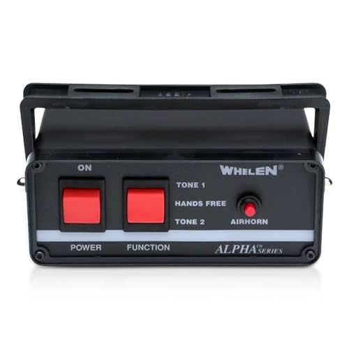 Whelen Alpha 12S Siren - Compact 100 Watt Emergency Self-Contained Siren System for Police, Fire, and EMS Vehicles - Whelen ALPHA12S Electronic Siren with Multiple Tones - Image 1