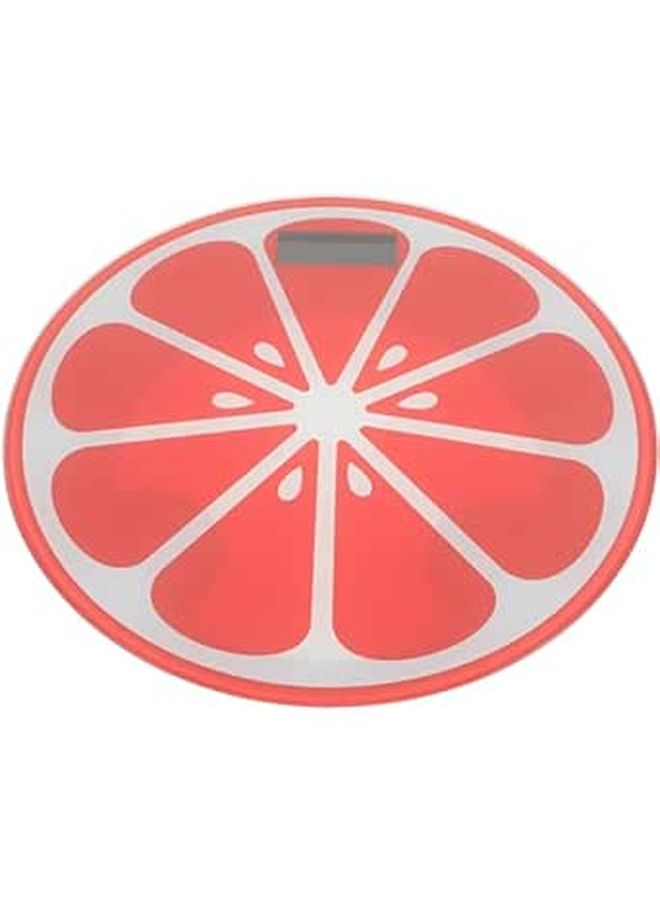 Digital Watermelon Shaped Mini Round Tempered Glass Body Weight Scale For Home Use Battery Free Creative Summer Fruit Design - Image 1