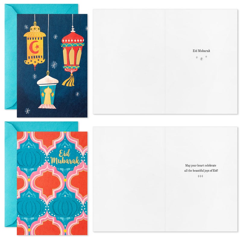 Hallmark Eid Cards Assortment, Eid Mubarak (16 Cards with Envelopes) - Image 4