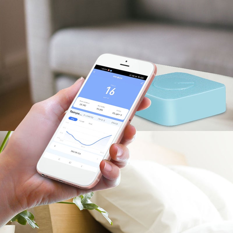 Tuya WiFi Intelligent Air Housekeeper 4-in-1 Air Quality Monitor PM2.5/PM10/Temperature/Humidity Detector for Home Office - Image 5