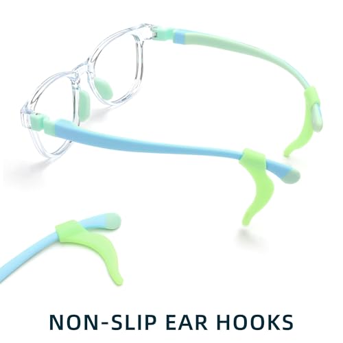 JM Kids Blue Light Glasses, Computer Gaming Grasses for Girls Boys Age 3-10, Anti Blue Ray TR90 Eyeglasses - Image 5