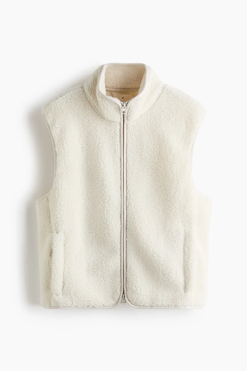 Loose Fit Teddy sports gilet