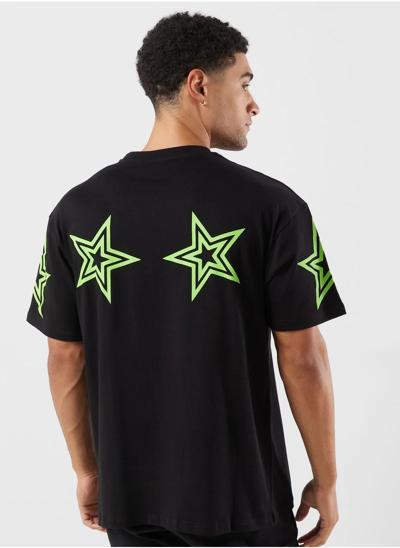 phobia Star Printed T-Shirt