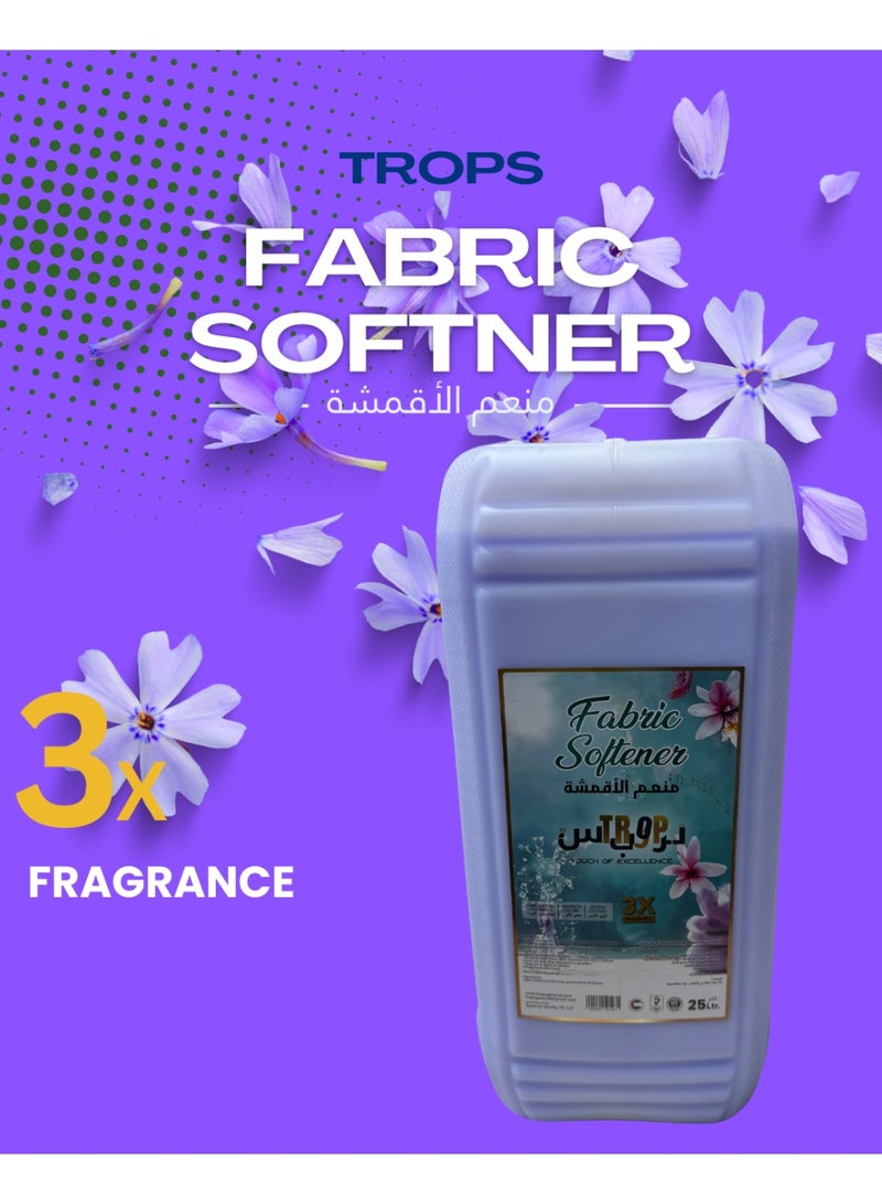 TROPS PURPLE Fabric Softener, 3X Concentrated Formula, Floral Scent , 25 L - Image 2
