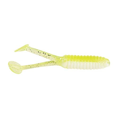 Kalin's 2 Inch Triple Threat Grub, Chartreuse Shad (10 Pack) - Image 5