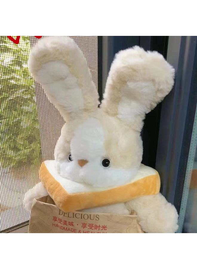 Good Night Rabbit Soft Plush Toy Well-behaved Rabbit Doll Valentine's Birthday Gift For Girls Emotional Development Toys-Color:Good Night Rabbit (carrot Scarf Detachable)-Specifications:40cm - Image 3