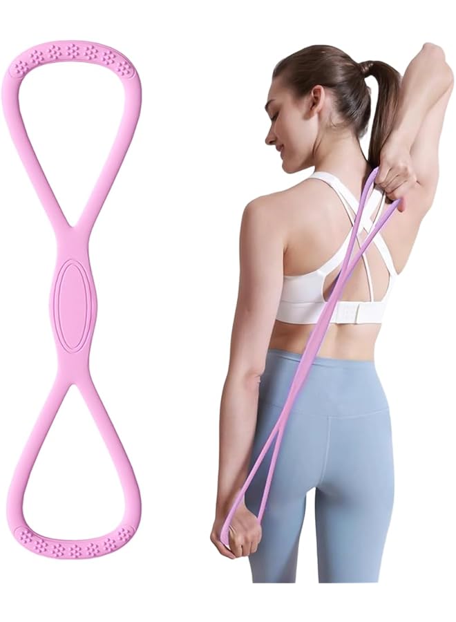 S-TOP® Pull Up Bands - 8 Shape Resistance Bands for Strength Training, Stretching, Physical Therapy, Yoga, Pilates, Home Workout, Muscle Training