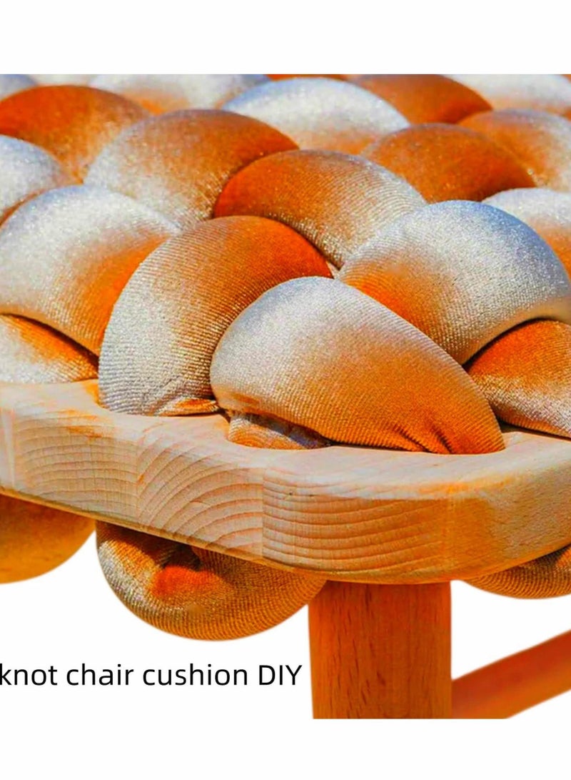 KASTWAVE Arm Knitting Yarn, Light Blush 1KG Velvet Chunky Yarn,Jumbo Chunky Braid Cotton Tube Weight Yarn Super Soft Washable Giant Yarn - Image 3