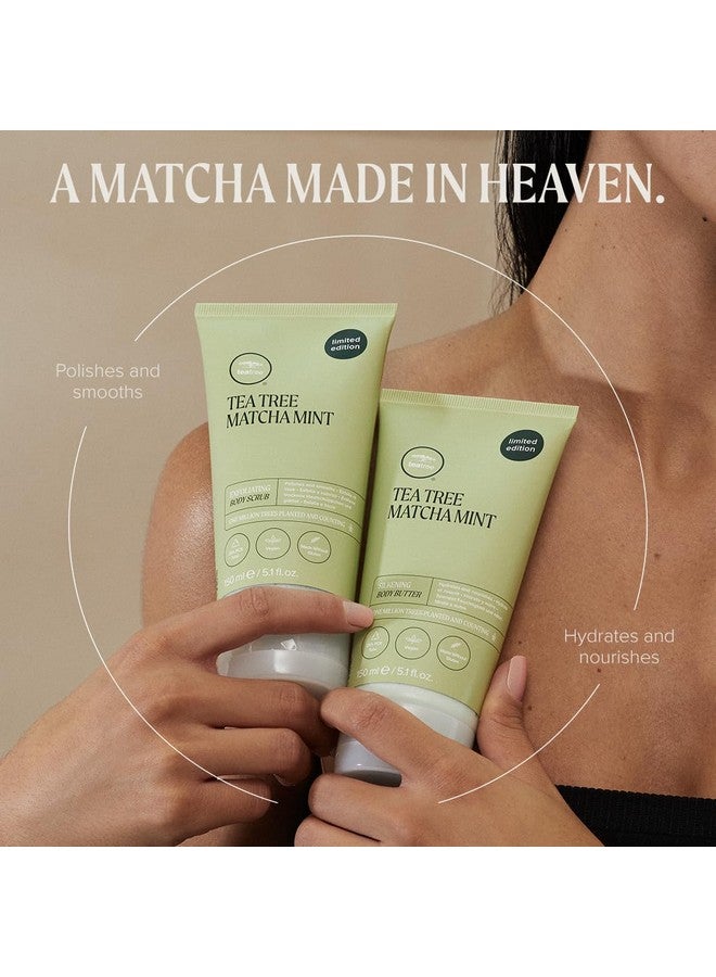 Tea Tree Matcha Mint Body Care Duo Body Scrub + Body Butter For All Skin Types Especially Dry Skin - Image 2
