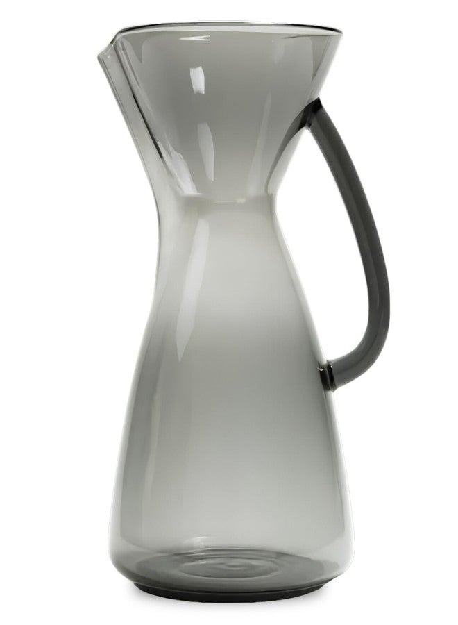 Ratio Glass Coffee Carafe | Coffee Server with Silicone Base & Silicone Heat Lid | Smoked