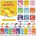 RattanView 27 Packs Axolotl Valentines with Gift Card Mini Resin Animal Miniature Figure for Axolotl Party Favors Exchange Gifts Decoration Coworker FriendSolid Color - Image 4