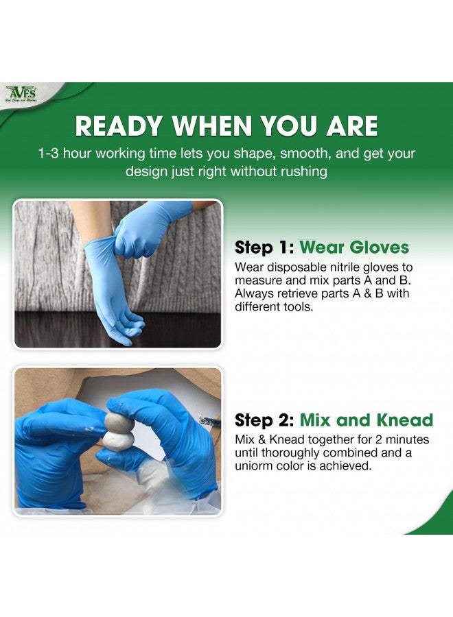 Aves Apoxie Sculpt - 2 Part Modeling Compound (A & B) - 1 Pound, Natural - Image 2