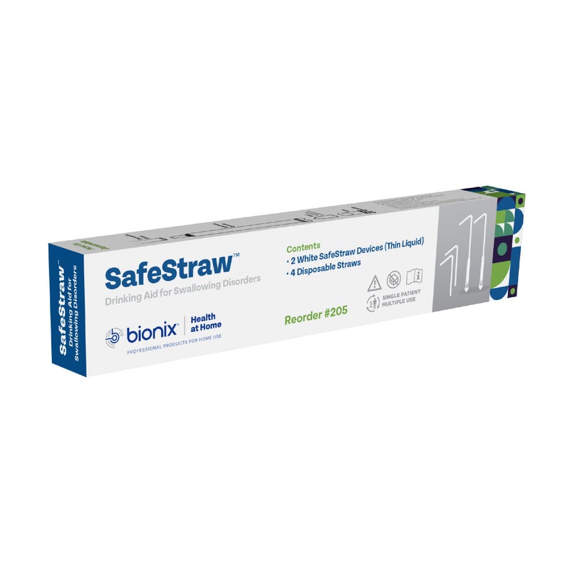 Bionix - SafeStraw  Drinking Straw Attachment  Ideal Drinking Aid for Patients with Swallowing Disorders  Safe & Effective  Reusable  Simple & Discreet  For Single-Patient Use  Easy-To-Clean - Image 1