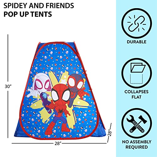 Idea Nuova Marvel Spidey and His Amazing Friends Pop Up Play Tent for Kids Collapsible Indoor Tent with Easy Setup 28 x 28 x 30 Fun Playhouse for Toddlers Children - Image 5
