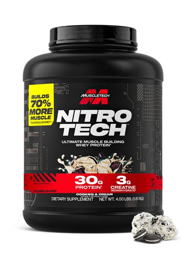 Nitrotech Whey Protein با طعم کوکیز و خامه 4lb