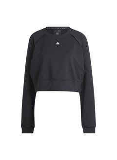 Adidas Adidas Power Cover Up Black Training Sweatshirts For Women Xs  - Image 2