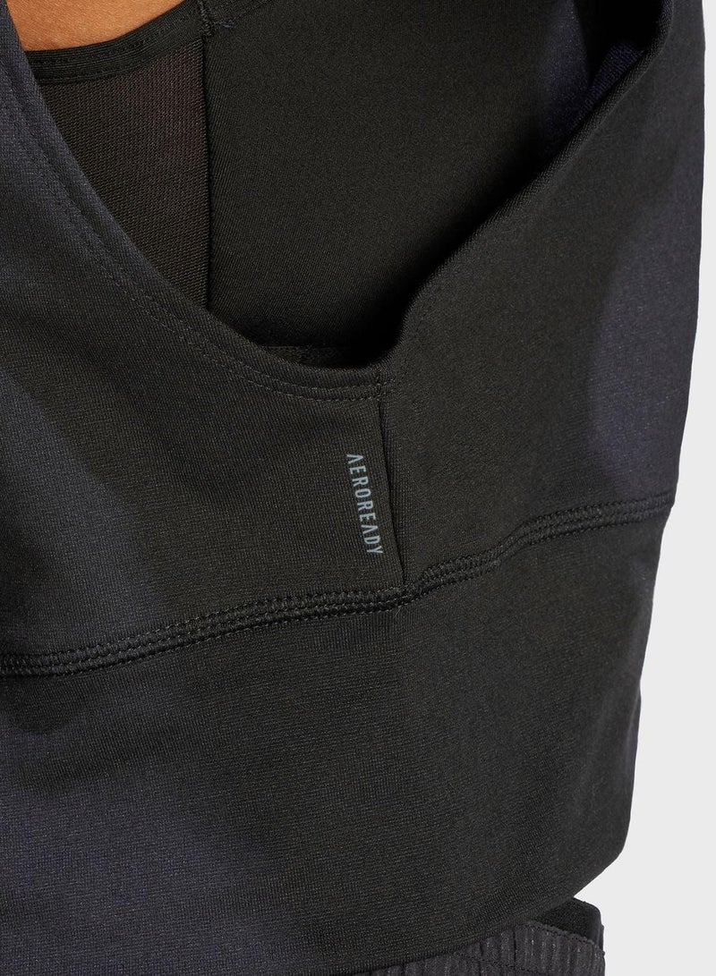 adidas بلوزات تدريب سوداء بغطاء للرأس للنساء مقاس - Image 4