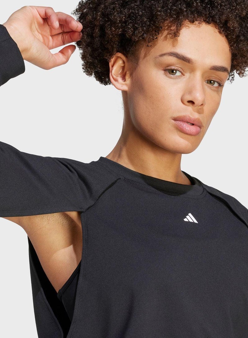 adidas بلوزات تدريب سوداء بغطاء للرأس للنساء مقاس - Image 3