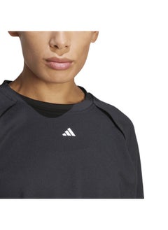 Adidas Adidas Power Cover Up Black Training Sweatshirts For Women Xs  - Image 3
