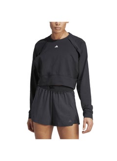 Adidas Adidas Power Cover Up Black Training Sweatshirts For Women Xs  - Image 5