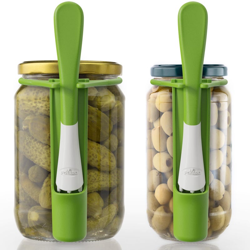 PGYARD 2 Pack Pickle Fork Pickle Grabber Tool-Pickle Picker for the jar, Kitchen Gadgets Pickle Gifts Suitable for Olives Green - Image 1