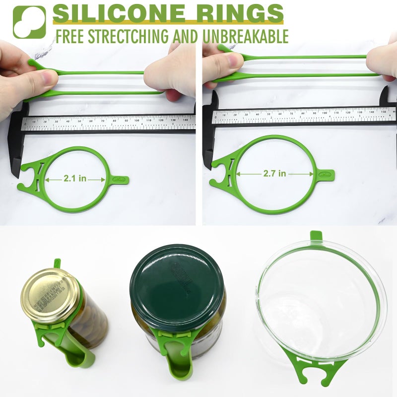 PGYARD 2 Pack Pickle Fork Pickle Grabber Tool-Pickle Picker for the jar, Kitchen Gadgets Pickle Gifts Suitable for Olives Green - Image 3