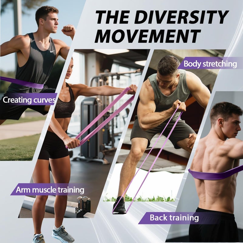 Leekey Resistance Bands, Exercise Bands with Handles,Pull Up Assist Bands - Band Set with Door Anchor - Bands for Working Out,Band for Men and Women Fitness Training,Home Workouts - Image 5