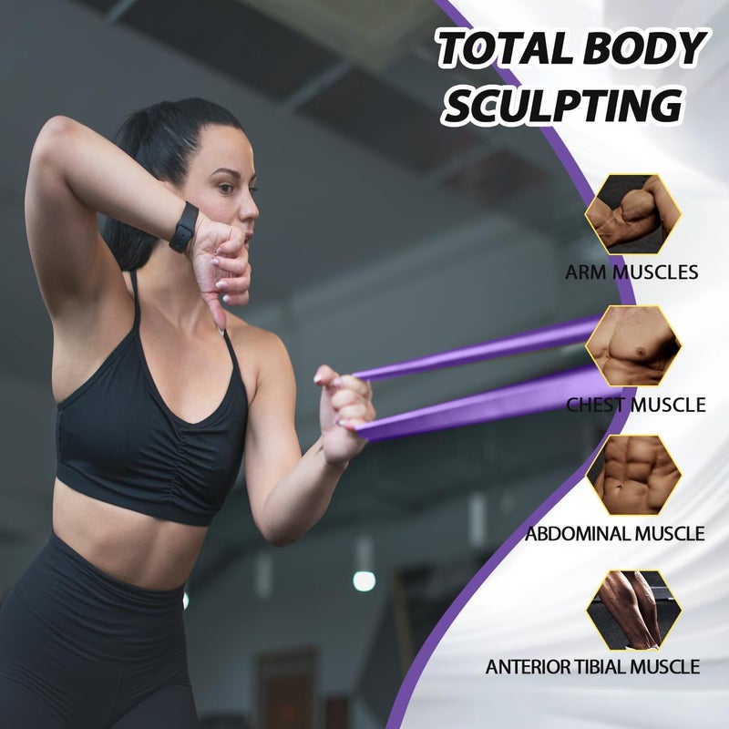 Leekey Resistance Bands, Exercise Bands with Handles,Pull Up Assist Bands - Band Set with Door Anchor - Bands for Working Out,Band for Men and Women Fitness Training,Home Workouts - Image 3