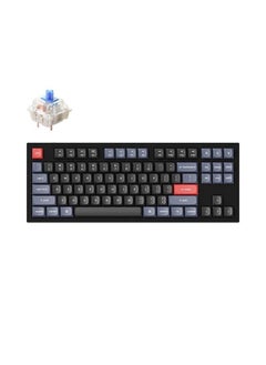 Keychron Q3-C2 QMK مخصص قابل للتبديل السريع Gateron G-PRO لوحة مفاتيح ميكانيكية زرقاء كاملة مجمعة بالكامل RGB  - Image 1