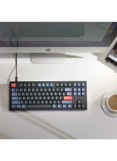 Keychron Q3-C2 QMK مخصص قابل للتبديل السريع Gateron G-PRO لوحة مفاتيح ميكانيكية زرقاء كاملة مجمعة بالكامل RGB  - Image 2