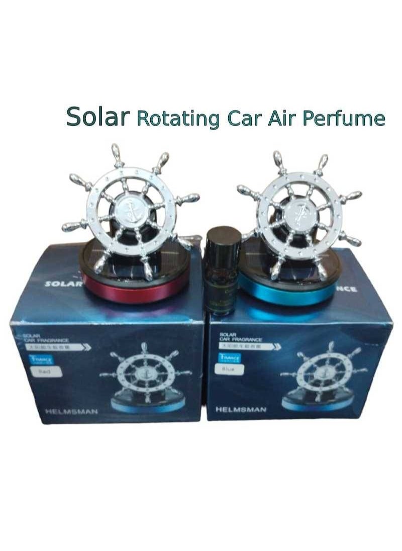 Earss Solar-Powered Car Perfume Diffuser – Rotating Helmsman Design Aromatherapy Air Freshener for Car Interior – Solar Spinning Fragrance Dispenser for Long-Lasting Scent & Stylish Dashboard Decor  - Image 3