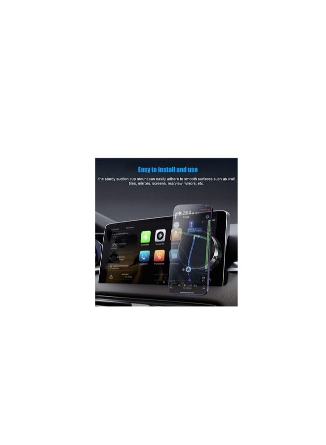 Alayjah, Vacuum Magnetic Car Phone Holder, Strong Vacuum Mount, Compact & Easy to Install, Hands-Free Mobile Use While Driving One Year Warranty 10500050 - Image 2