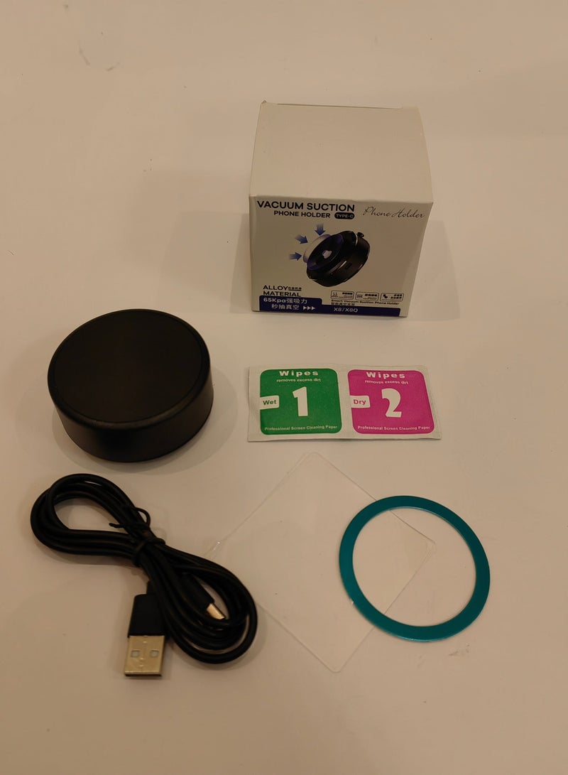 Alayjah, Vacuum Magnetic Car Phone Holder, Strong Vacuum Mount, Compact & Easy to Install, Hands-Free Mobile Use While Driving One Year Warranty 10500050 - Image 4