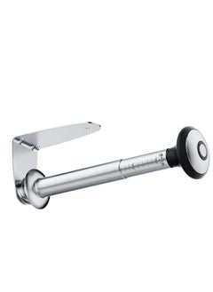 Generic Under Cabinet Paper Towel Holder, One Hand Operable Paper Towel Holder Wall Mount, Self-Adhesive Paper Towel Holder or Drilled, for Kitchen, Bathroom (Stainless) 