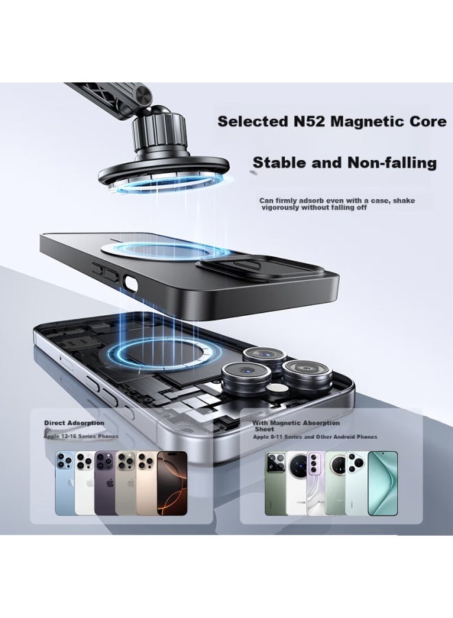 Zitai Magnetic Car Phone Holder With Vacuum Suction Cup For Car Dashboard And Center Console, M39  Black - Image 2