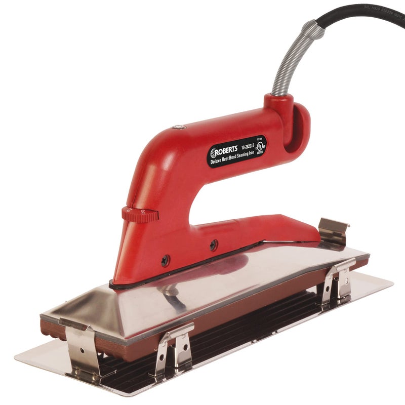 Roberts Roberts 10-282G-2 Deluxe Heat Bond Carpet Iron with Non-Stick Grooved Base , Red  - Image 2