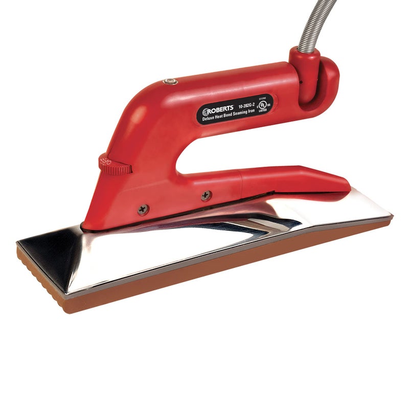 Roberts Roberts 10-282G-2 Deluxe Heat Bond Carpet Iron with Non-Stick Grooved Base , Red  - Image 1