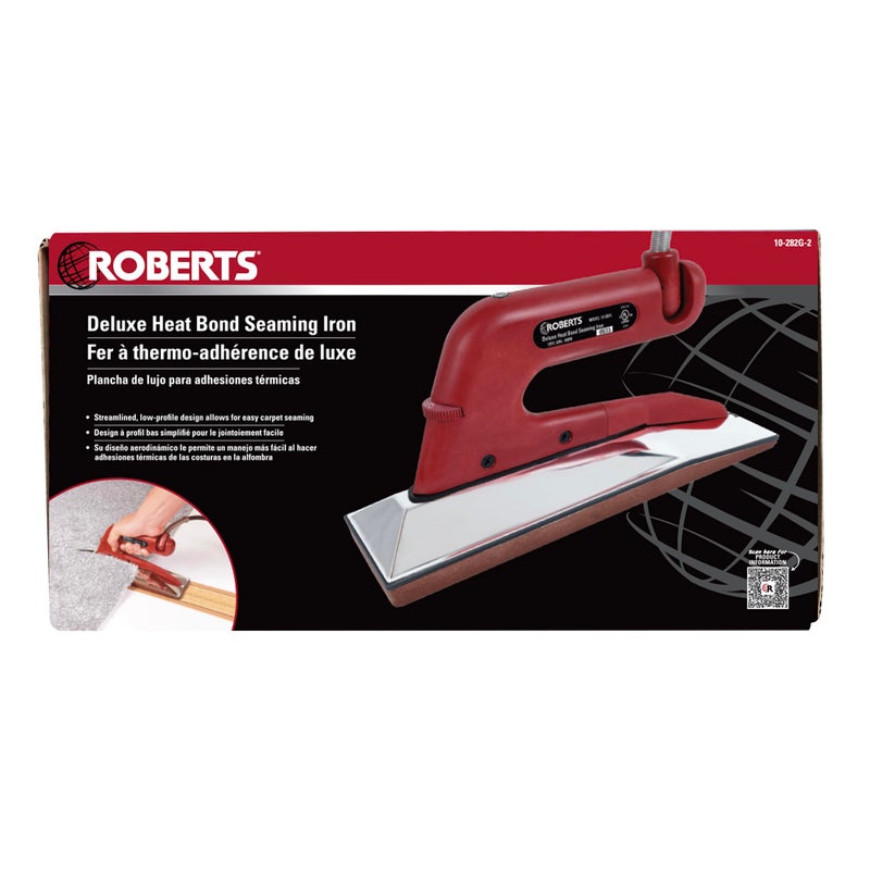 Roberts Roberts 10-282G-2 Deluxe Heat Bond Carpet Iron with Non-Stick Grooved Base , Red  - Image 3