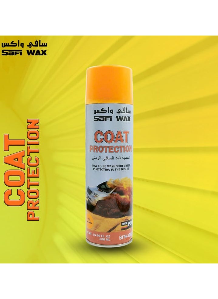 wafi SAFI WAX - Car Coat Protection Paint Protection Spray 500ml Beige, Car Paint Protection in Desert Drive Or Long Drive  - Image 1