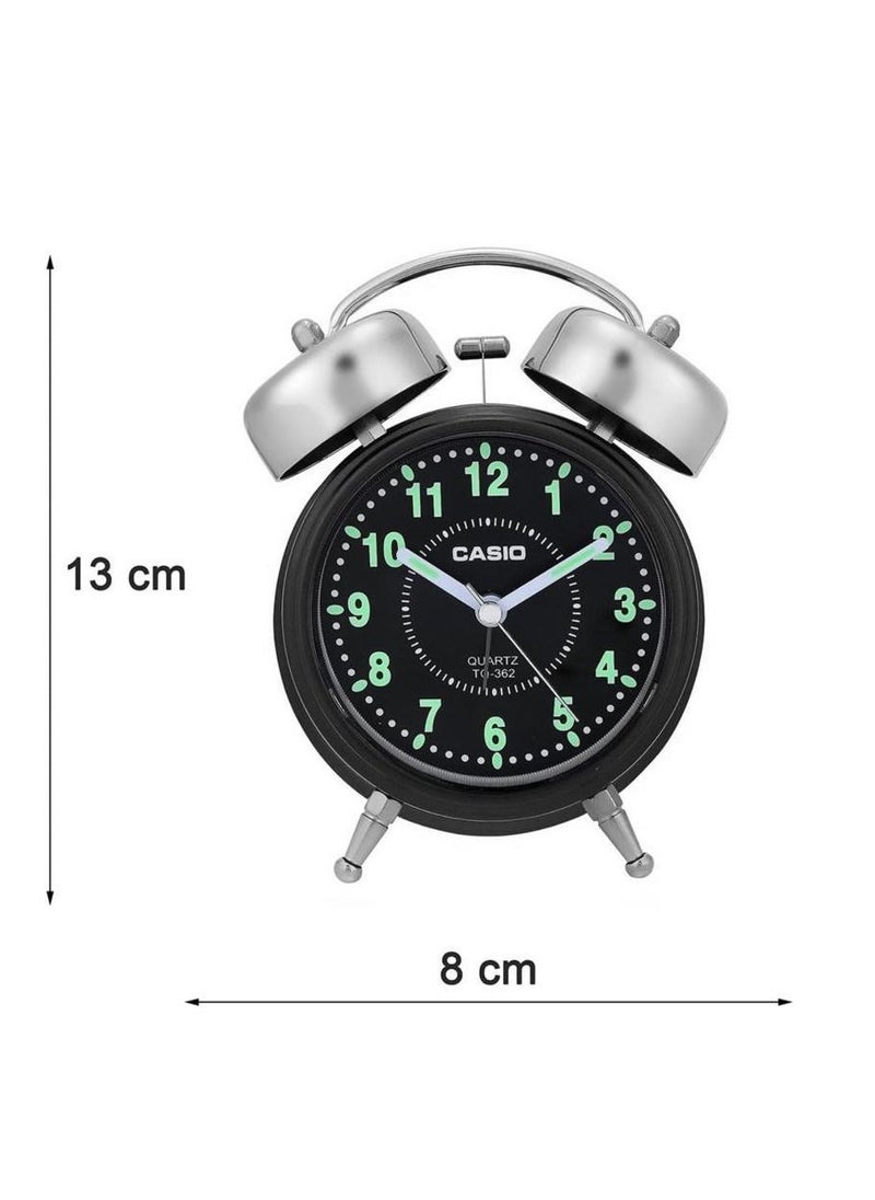 CASIO Casio TQ-362-1ADF Alarm Clock, Black  - Image 3