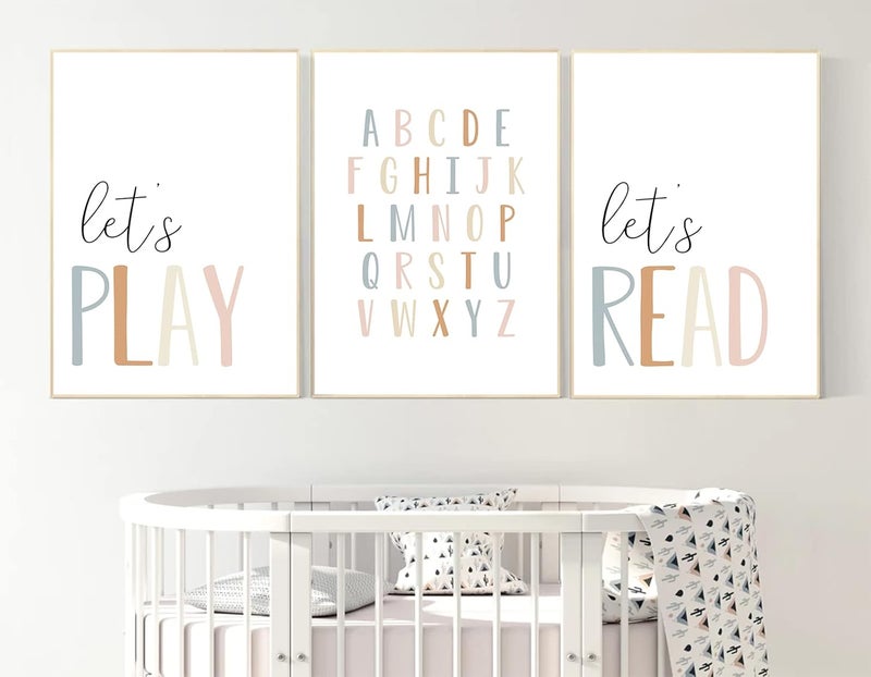 Joocrise Kids Playroom Wall Art Set of 3 - Image 1