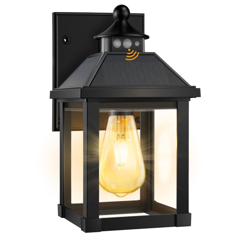 AEQ Solar Porch Lights Outdoor Solar Sconce Lights Outdoor with Motion Sensor Waterproof Wall Light with Clear Panel for Garage Porch Yard Front Door58 58 118in - Image 2