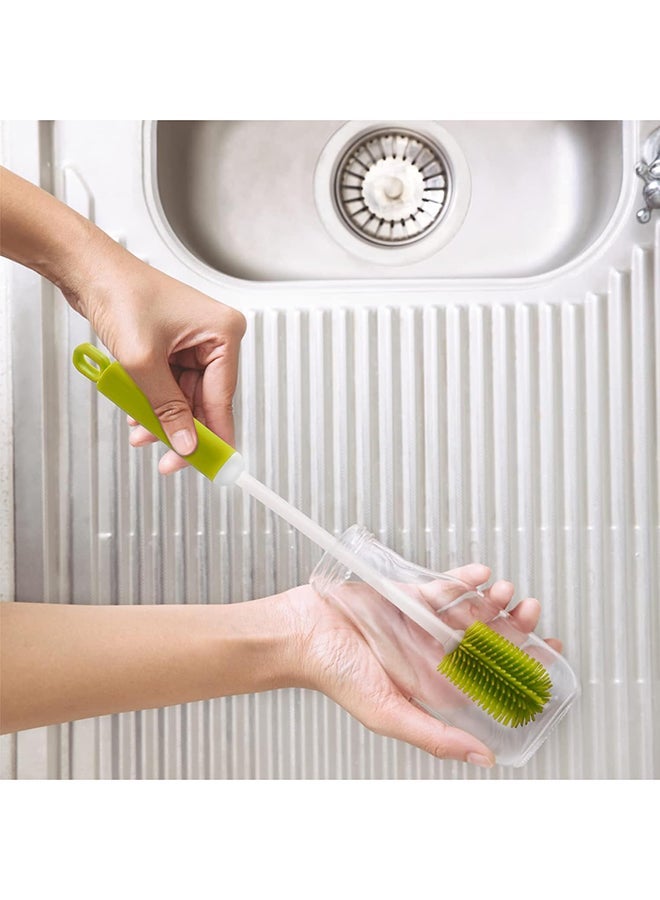 Home Pro مجموعة فرشاة تنظيف زجاجة HomePro، لغسل الزجاجات، زجاجات الأطفال، والأكواب (أخضر) - Image 5