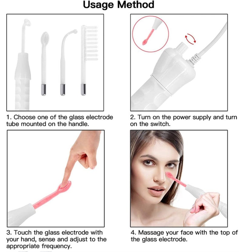 High-Frequency Facial Machine | 4-in-1 Wand Portable Skin and Hair Beauty Device - Image 5