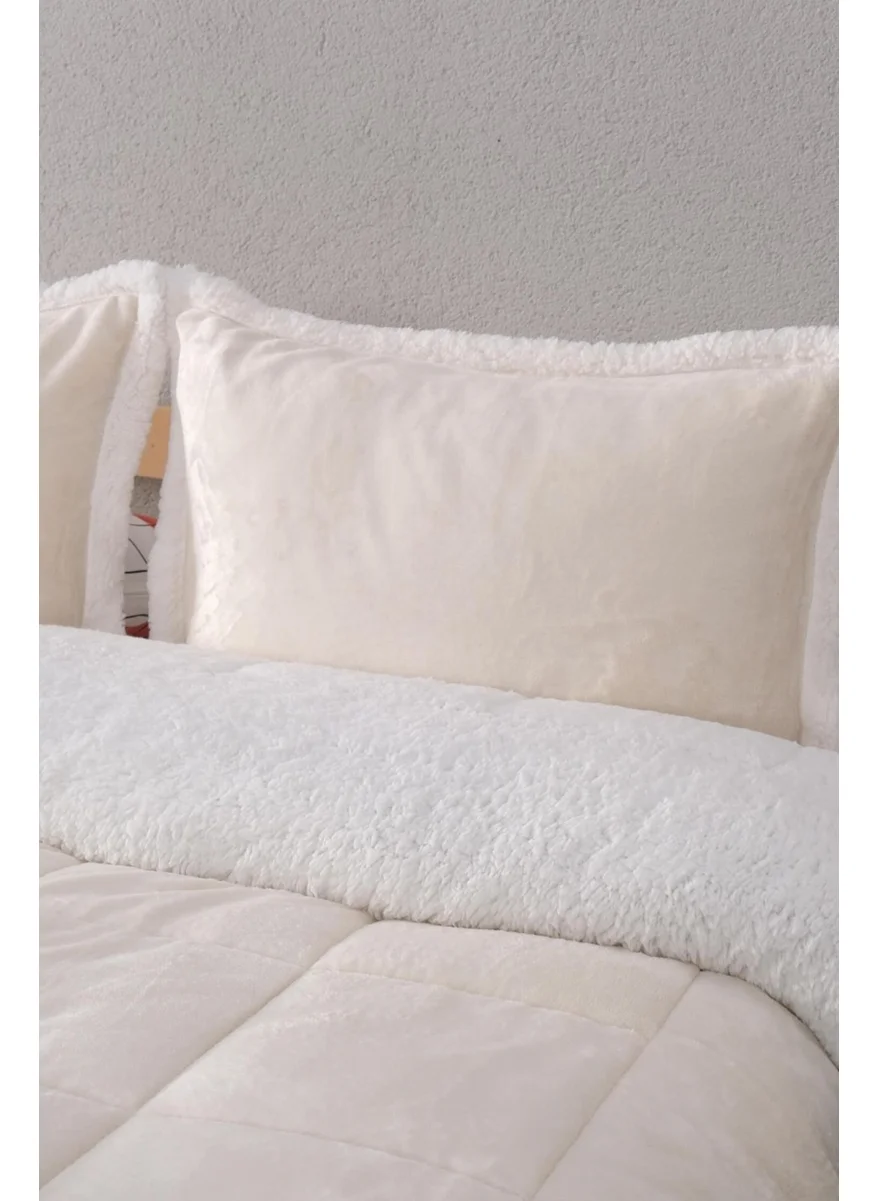 Favora Comforter Double Blanket Set - Cream