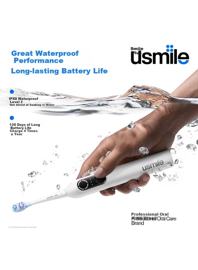 Usmile Smart Vibration Electric Toothbrush P20 Pros Cloud Blue Deep Cleaning Gum Protection Adult Couple Gift For Boyfriend/girlfriend Birthday Present New Year Gift - Image 3