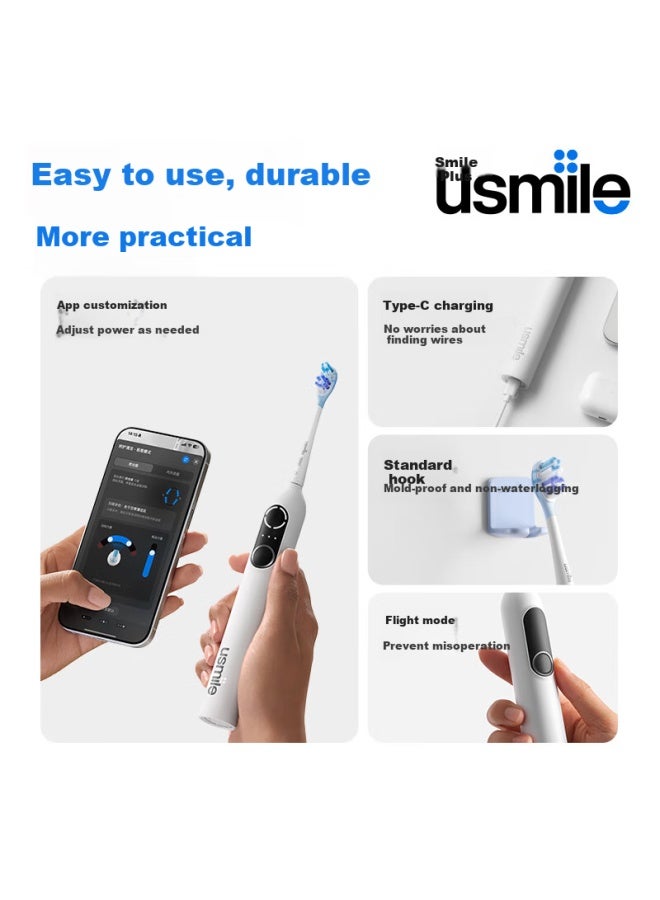 Usmile Smart Vibration Electric Toothbrush P20 Pros Cloud Blue Deep Cleaning Gum Protection Adult Couple Gift For Boyfriend/girlfriend Birthday Present New Year Gift - Image 5